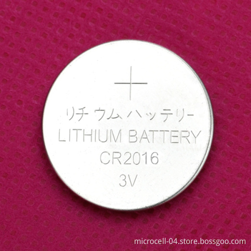 Cr2016 3V Lithium Button Cell Battery
